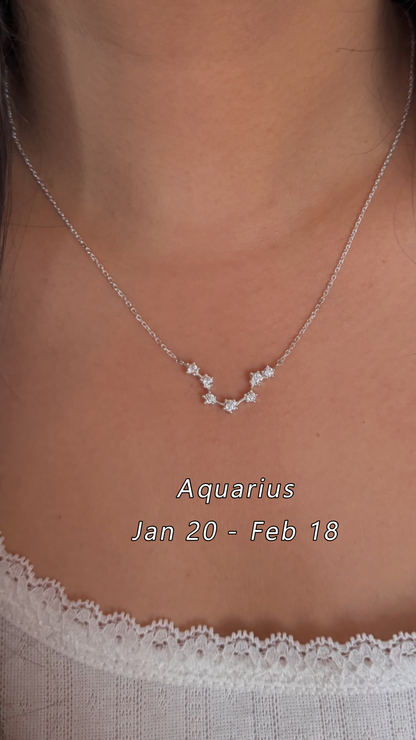 PURE SILVER STAR CONSTELLATION NECKLACE